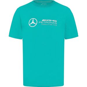 Mercedes Logo Shirt Groen 2024 M - AMG - Formule 1 - Lewis Hamilton - George Russel