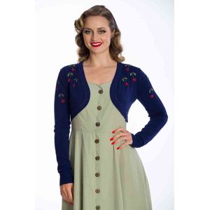 Banned Bolero -L- SUMMER BERRY Donkerblauw