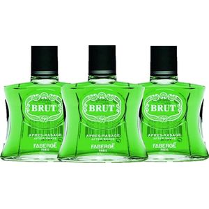 Brut for Men | Aftershave lotion 100 ml - Voordeelverpakking 3 stuks