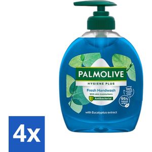 Palmolive - Hygiene Plus - Handzeep - Eucalyptus - Antibacterieel - 300ml - Voordeelverpakking - 4 stuks