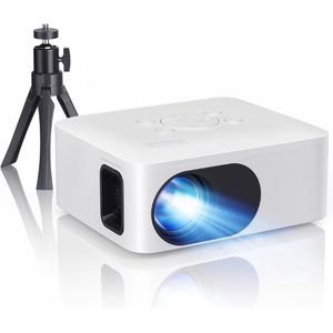 Zavira® Mini beamer - Projector - Scherm - Wit - 1080P Full HD