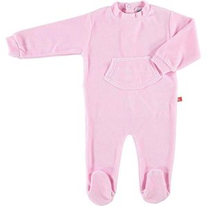 Boxpakje / baby pyjama biologisch velours roze 74-80