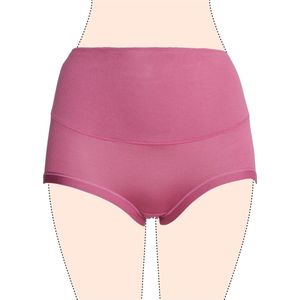 Dames slips 3 pack hoog model magenta XXL
