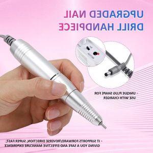 Nagel Art Boor Handstuk Elektrische Acryl Gel Nagel Polijsten Schuren Vervanging Manicure Pedicure Boor Bestand