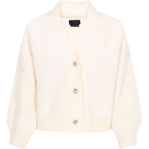 DreiMaster Klassik Gebreid vest 'Everyday Fashion'  offwhite