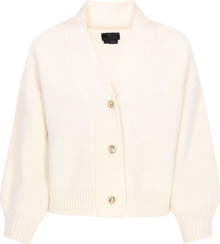 DreiMaster Klassik Gebreid vest 'Everyday Fashion'  offwhite