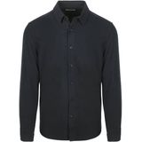 Knowledge Cotton Apparel - Shirt Flannel - Donkerblauw - Overhemden Casual