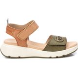 Carmela - Sandalen - Groen - Leer - Klittenbandsluiting