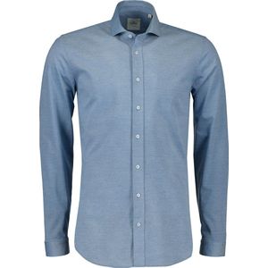 Hensen Overhemd - Body Fit - Blauw - L