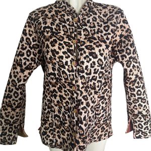 HS Reversible Jas – 100% Katoen – Roze & Panterprint – S/M & L/XL