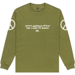 Quiksilver - Evo Cold Ways - T-shirt - Groen - Lange Mouwen