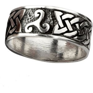 Zilveren ring Keltische triskelion (R5407.67)