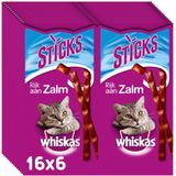 Whiskas Sticks Kattensnack - Zalm - 14 x 6 Stuks