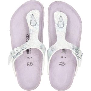 Birkenstock Gizeh meisjes slipper - Zilver - Maat 30