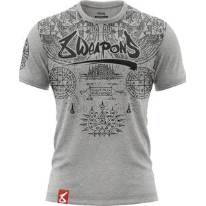 8 WEAPONS Muay Thai T-Shirt T Yantra Grijs maat XL
