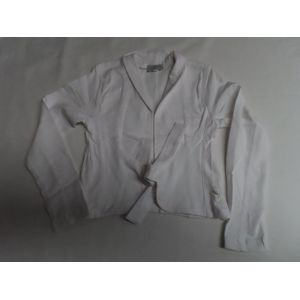 Gilet - Meisje - Wit - Effen - Sweatstof - 4 jaar 104