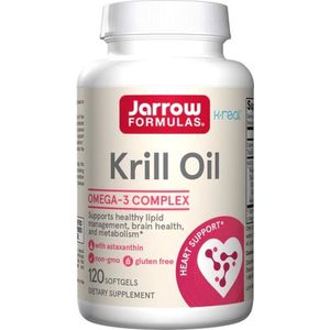 Krill Oil 120 softgels voordeelverpakking - 100% zuivere krillolie + astaxanthine | Jarrow Formulas
