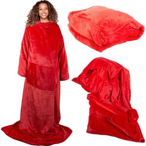 plafond met mouwen fleece warme sweatshirt badjas