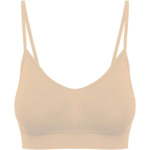 T-shirt BH - Zwart - 93% Polyamide / 7% Elasthan - Naadloos Ergonomisch