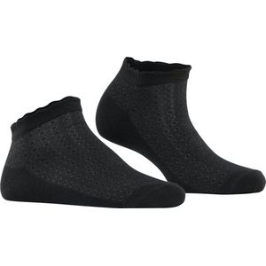 Burlington Montrose dames sneakersokken - zwart (black) - Maat: 36-41