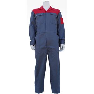 Top Rock Overall OVK2KL-002 (100% KATOEN) - Grijs/Rood - 60