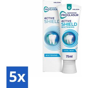 5 x Sensodyne - Tandpasta - ProGlasur Active Shield - Whitening - Witmakend - 75 ml - Sensodyne - Mondverzorging