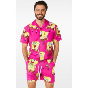 Opposuits - SpongeBob Pink - Korte Broeken - Roze - 100% Polyester