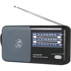 Draagbare 3-bands radio met sterke luidspreker voor binnen en buiten