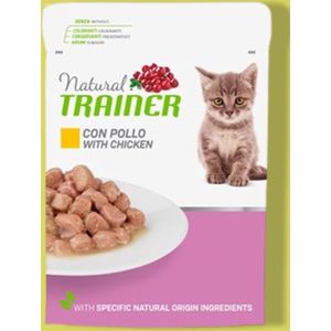 Natural Trainer - Kat Kitten Junior Chicken Pouch 12 x 85 gram
