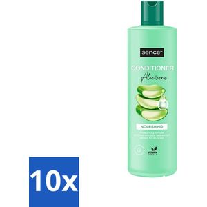 10 x Sence - Aloë Vera - Shampoo - Verzachtend - 400 ml - Hydraterende Shampoo - Glanzend Haar - Sence Shampoo