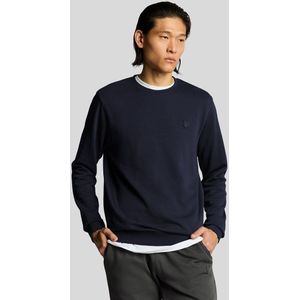Lyle & Scott Superfine Crew Neck Sweatshirt Dark Navy