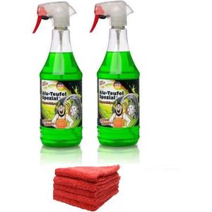 Alu Teufel Speciaal Velgenreiniger 2 x 1L + 10 microvezel