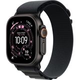 Apple - Watch Ultra 3 - Smartwatch - 49mm - Zwart Titanium Behuizing - Zwart Alpine Loop Small