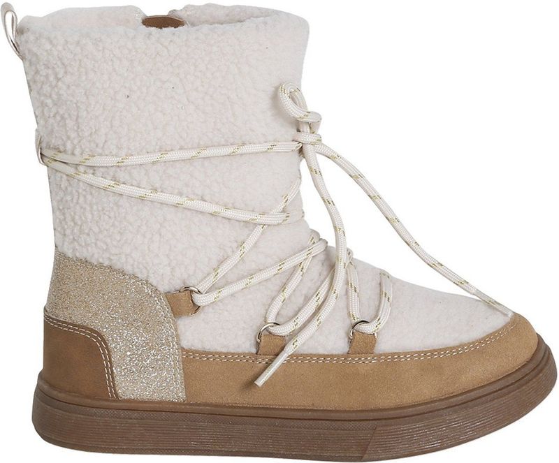 Veterboots - Kameel - Gevoerd - Synthetisch - Met Rits