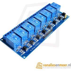 5VDC Relais board 8-kanaals