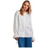 Pieces Essi Regular Overhemd Met Lange Mouwen Wit M Vrouw