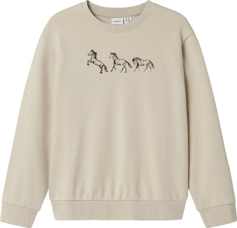 Name It - Nkfkassia Nreg - Sweatshirt - Peyote - Voor Meisjes - Normale Pasvorm