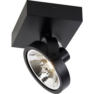 QAZQA go - Moderne Plafondspots-sSpotjes-sOpbouwspot - 1 lichts - L 14.6 cm - Zwart - Woonkamers-sSlaapkamers-sKeuken