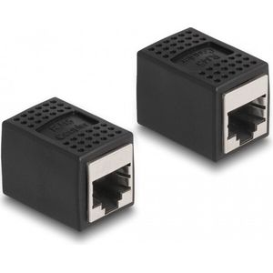 Adapter RJ45 Jack to RJ45 Jack Cat.6A Black