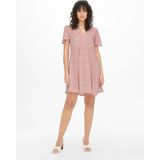 JDY - JDYSTARR LIFE - Jurk - V-hals - Korte Mouwen - Ruffles