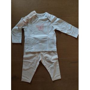 Newborn - Baby Kleding Meisje - Baby Kleding Jongens - Baby Cadeau - Unisex - Bandana - Kraamcadeau - Babyshower Cadeau Setje 3/delig ""schaapje"" - 2-6 Maanden