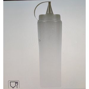 MasterChef doseer fles - Saus fles transparent 700 ml 2 stuks