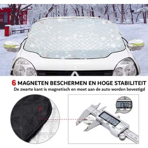 Anti-Vries Deken Auto - Voorruithoezen - Magnetisch - 140x116cm -Hoogwaardig PE Aluminiumfolie