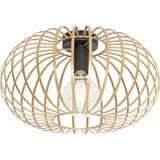 QAZQA johanna - Design Plafondlamp - 1 lichts - Ø 390 mm - Goud - Woonkamers-sSlaapkamers-sKeuken