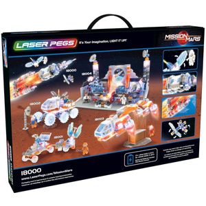 Laser Pegs Mission Mars Raket - Constructiespeelgoed