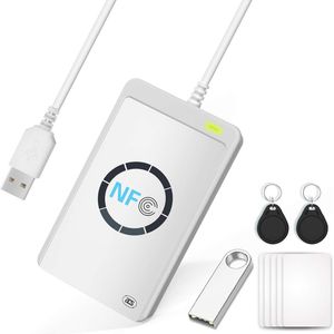 USB NFC RFID-lezer en Schrijver - Snelle Contactloze Kaartlezer voor ID Kaarten en NFC Tags