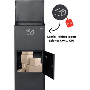 XXL Pakketbrievenbus - GRATIS sticker - PakketPanda® - Brievenbus - Pakketbox - Grote Pakketten - 5* Cilinderslot