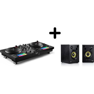 Hercules DJControl Inpulse T7 - DJ Controller + DJ Monitor 42 - DJ Speakerset - Zwart