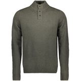 NZA - Groene - Wollen Trui - Knoopkraag