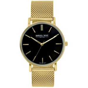 Donna Mae - Horloge - Goudkleurig - Staal - Modern Design